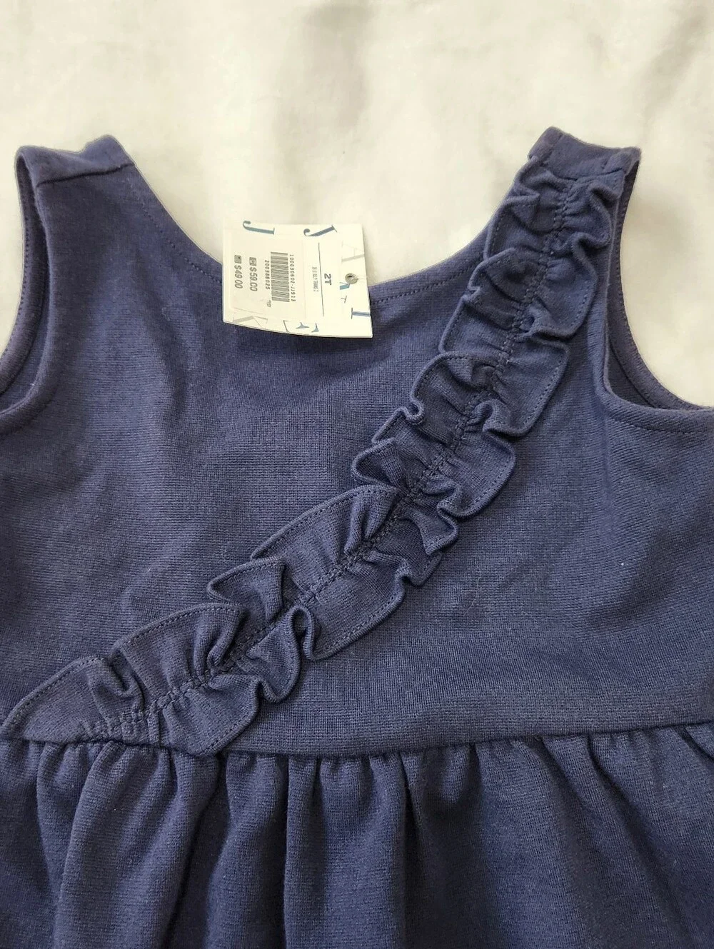 NWT Janie and Jack Ruffled Navy Dress